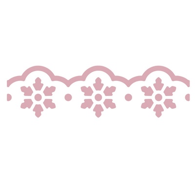 Дірокол бордюрний 4 см Poinsettia, TM dpCraft (Dalprint)