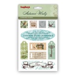 Стікери (наліпки) з чіпборду осінній Вальс від ScrapBerryʼs