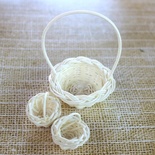 Корзинка маленькая, цвет песочный, 1 шт. 2х7,5 см