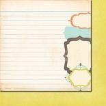 Аркуш двостороннього скрап-паперу Fancy Pants - Paper Summer's End Fall Frames