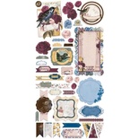 Высечки из кардстока BoBunny - Rose Cafe - Noteworthy