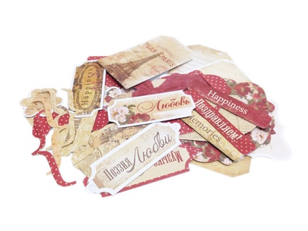 Набір висічок для скрапбукінгу 50шт. від Scrapmir - музика Любві, в набір 50 шт.