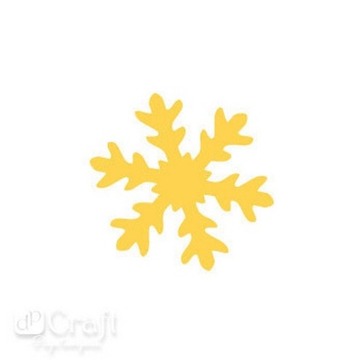 Дірокол фігурний 2,5см Сніжинки, TM dpCraft (Dalprint)