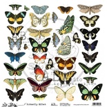 Аркуш скрап-паперу від ABstudio - Scrapbooking paper ABstudio - Butterfly Effect 30x30см