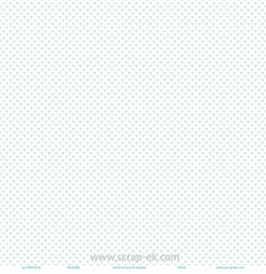 Аркуш одностороннього паперу від Євгенія Курдібановська TM - "Морські сердечки", 30x30 см