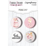 Скрапфишки 4шт. Набор 317, Say Yes, ТМ Фабрика Декору