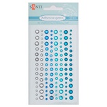 Набор страз клеевых Оттенки синего, 120 шт, ТМ Santi