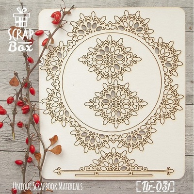 Чипборд ScrapBox - Набір Мереживні рамки