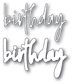 Ножі для вирубки від Memory Box - Birthday Jotted Script