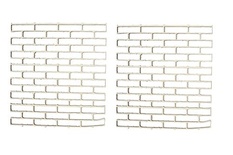 Лазерні вирубки з дерева від ScrapBerryʼs - цегляна стіна, 9,9см (уп. 2 шт.).