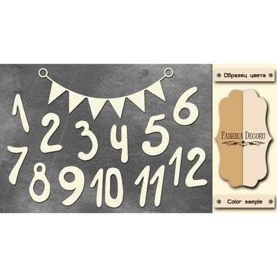 Чипборд Фабрика Декору - FDCH-117, колір молочний, крафт