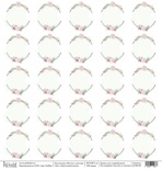 Аркуш односторонній: квітковий вок "Мегли про дитинство", розмір 30,5x30,5см, щільність 190 gr\m2