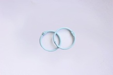Кольца для альбомов, 2 шт., цвет: голубой 25 мм SCB 2504625