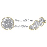 Ножі + штампи від Richard Garay - Silver Wishes, 4 штампу + 2 ніжка