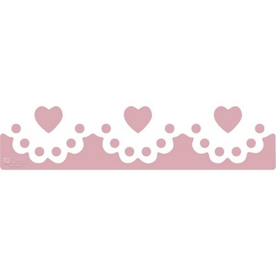 ДЫРОКОЛ БОРДЮРНЫЙ 4,5СМ КРУЖЕВНЫЕ СЕРДЦА, TM dpCraft (Dalprint)