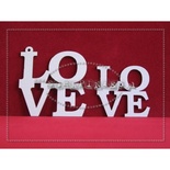 Чипборд Scrapiniec - LOVE подвески, 12 штук