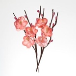 Квіти вишні на гілці, тканини, рожеві, 2 шт.