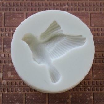 Силиконовая форма (молд) - Птичка 1, размер: 35х35 мм