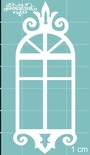 Чипборд от Вензелик - Окно 03n, размер: 28x69 мм