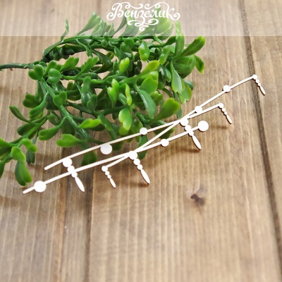 Чипборд від Вензелик - Гірлянда, розмір: 113x24 мм