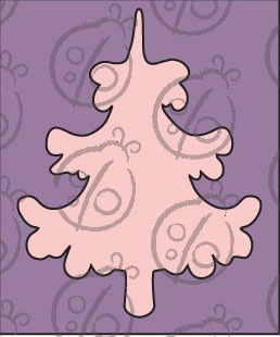 Чипборд. Елка №1. Маленькая