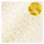 Ацетатний аркуш з золотим візерунком Golden Poinsettia, 30,5см х 30,5см, ТМ Фабрика Декору