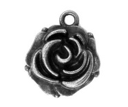 Металева підвіска від ScrapBerryʼs - Бутон троянди, 14x18мм, 1шт.