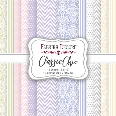 Набор скрапбумаги Classic Chic, 30,5x30,5см, Фабрика Декору
