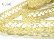 Мереживо бавовняне, колір кремовий, ширина 18мм, 90см