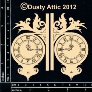Чипборд від Dusty Attic - Wall Clock №2