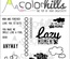 Набір паперу, фішок і штампів від Color Hills — колекція Lazy moments, 16 елементів