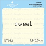 Штампы от Cherrylana - Sweet, 1,9х0,5 см