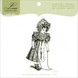 Акриловый штамп Lesia Zgharda D047 Девочка со скакалкой, размер 3,3х6,7 см.