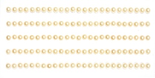 Самоклейні напівперлинки від ScrapBerryʼs "персики", 4 мм, 125шт.