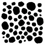 Маска The Crafter's Workshop - Mini Template Messy Circles, 15х15см