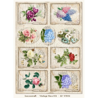 Лист с картинками LemonCraft - Vintage Time 001