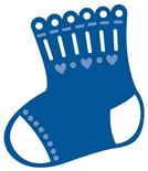 Ніж для вирубки Marianne Design Creatable - Baby Sock, розмір 6,6x7,7 см
