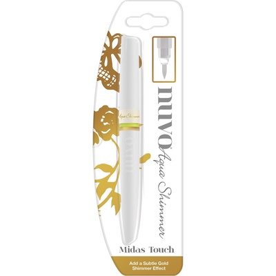 Глиттерный маркер от Nuvo - Aqua Shimmer Pen - Gold, 1 шт.