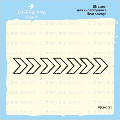 Штампы от Cherrylana - Шеврон, 5,5х0,9 см