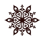 Акриловий штамп Christmas Stamp SR063 Сніжинка, розмір 5х4,3 см