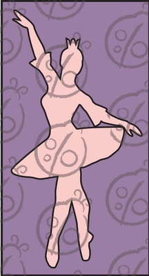Чипборд. Балерина №2, cb-370