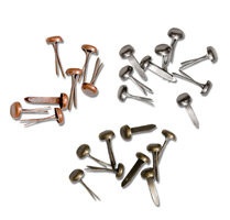 Набор металлических украшений (брадсов) от TimHoltz - Long Fasteners - Antique Nickel, Brass & Copper, 99шт.