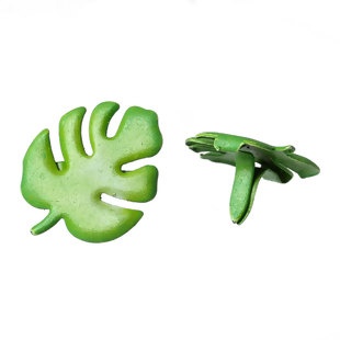 Брадсы  "Зеленый лист", 17x13 мм, 5 шт.