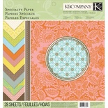 Набір паперу від K&Company: поштовий штемпель, 14 аркушів