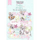 Набір висічок для скрапбукінгу, колекція Puffy Fluffy Girl,52шт., ТМ Фабрика Декору