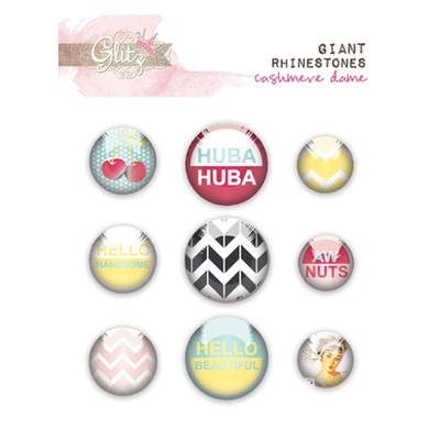 Прикраса під скляним покриттям Glitz Design - Cashmere Dame Giant Rhinestones