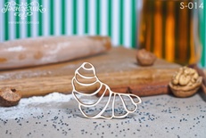 Чипборд від Вензелик - Рогалик, розмір: 43x50 мм