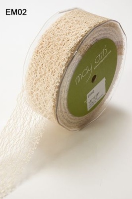 Ленточка "Паутинка", цвета шампанского, ширина 38 мм, длина 90 см