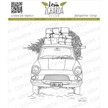 Акриловый штамп Lesia Zgharda SR221 Car with gifts, размер 6.9х7.8 см