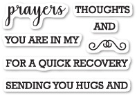 Набір штампів від Memory Box - Prayers Sentiments clear stamp set